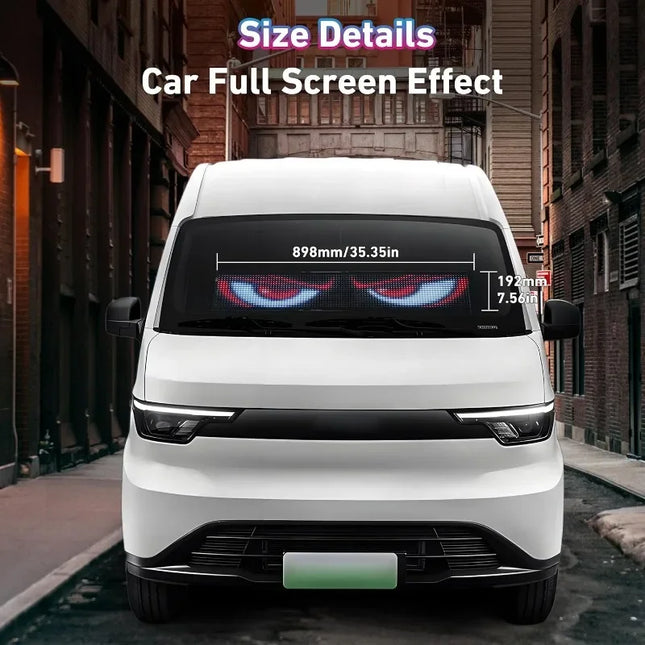 LED Matrix Pixel Panel, Scrolling Bright Advertising LED Signs, Flexible USB 5V LED Car Sign Bluetooth App Control