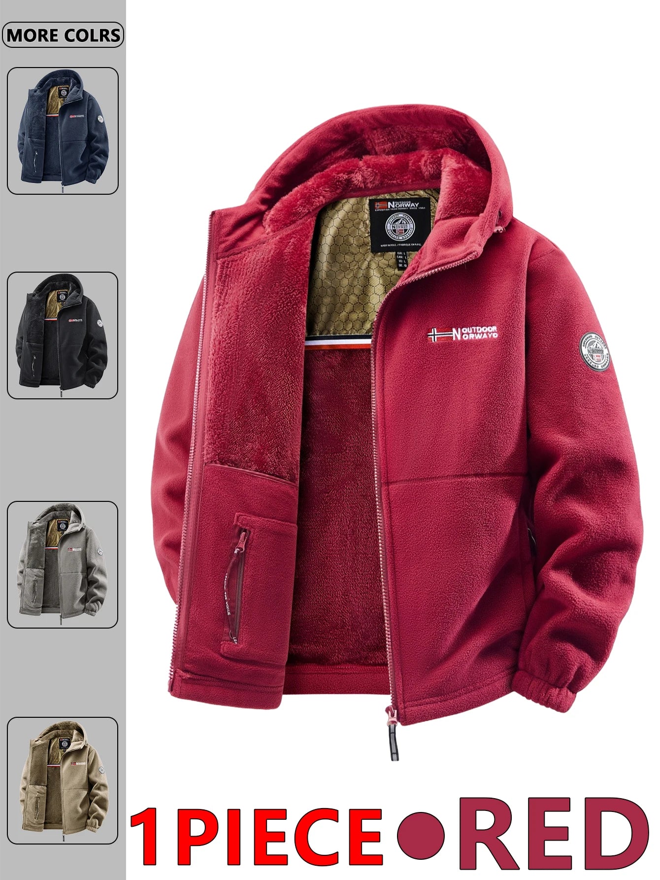 Men’s Casual Polyester Jacket – Shopping & Daily Wear, Four Seasons Outerwear