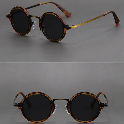 Men Vintage Steampunk Sunglases Women 2025 Luxury Design Metal Round Frame Sun Glasses Women Retro UV400 Shades Classic Eyewear