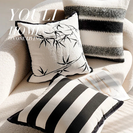 Luxury Nordic Pillow Covers Soft Fabric Modern Minimalist Design For Bed Living Room Decor Light Home Textile Accessories Clean