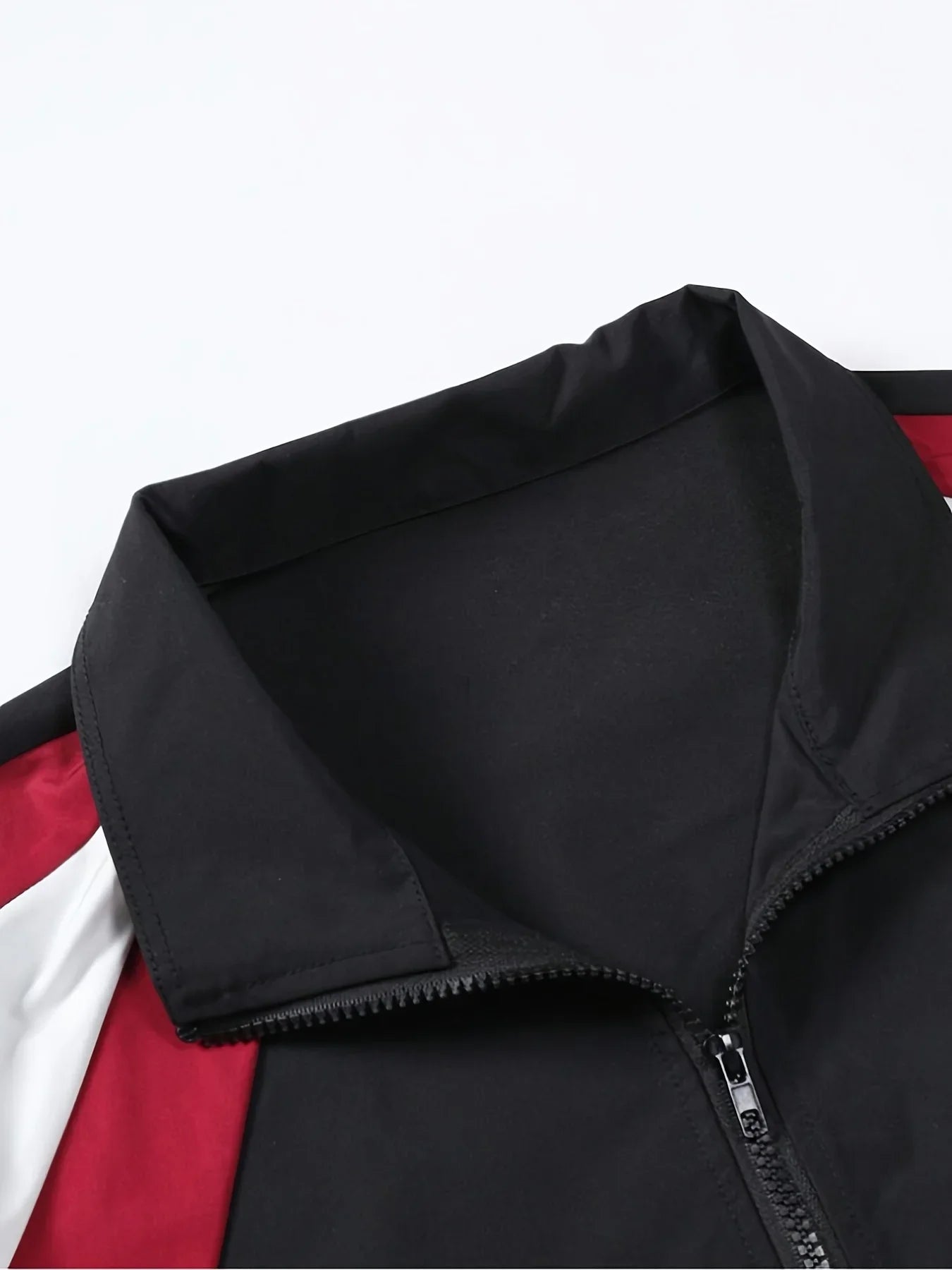 JoseSalman Men’s Casual Patchwork Jacket – Spring & Autumn Zipper Coat