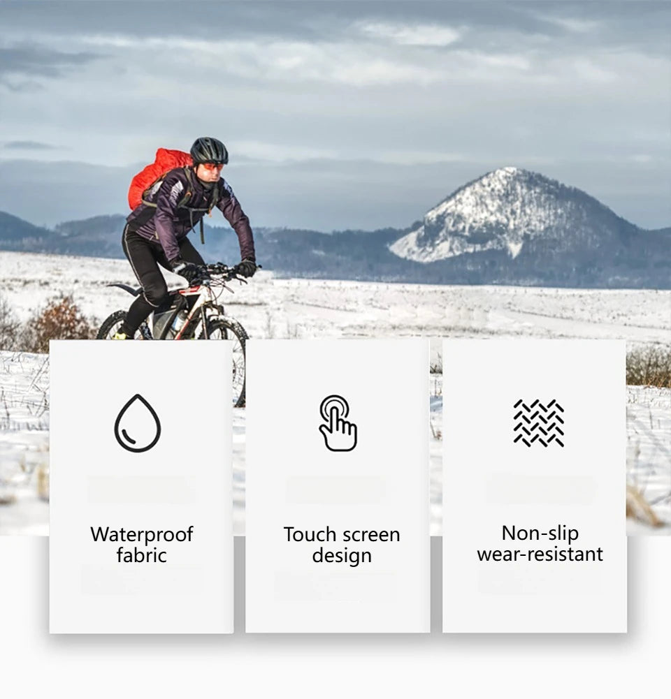 Men’s Waterproof Windproof Winter Touch Screen Gloves
