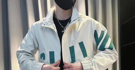 Men’s Safari Style Jacket – Autumn/Winter 2024, Stand Collar Zipper