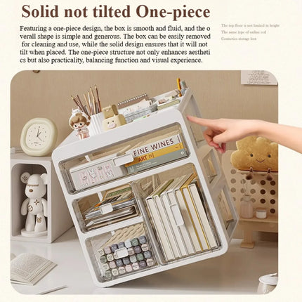 Drawer Desktop Organizer, Organizer Drawers, Desk Stationery Organizer, Multifunctional Dustproof Large Capacity Office Shelf