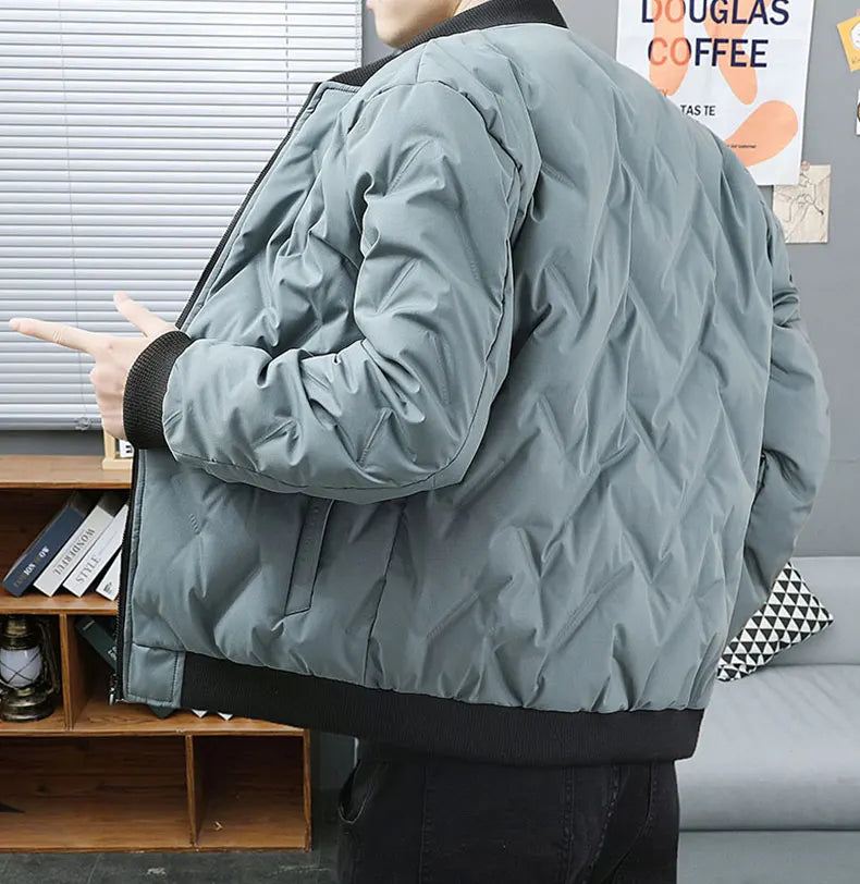 Velvique Men’s Casual Polyester Jacket – Autumn & Winter Outerwear for Trips