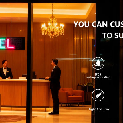 LED Matrix Pixel Panel, Scrolling Bright Advertising LED Signs, Flexible USB 5V LED Car Sign Bluetooth App Control