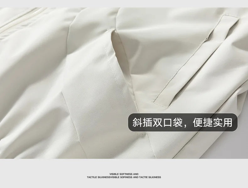 Men’s Casual Autumn & Winter Jacket – Zipper Coat with Pockets