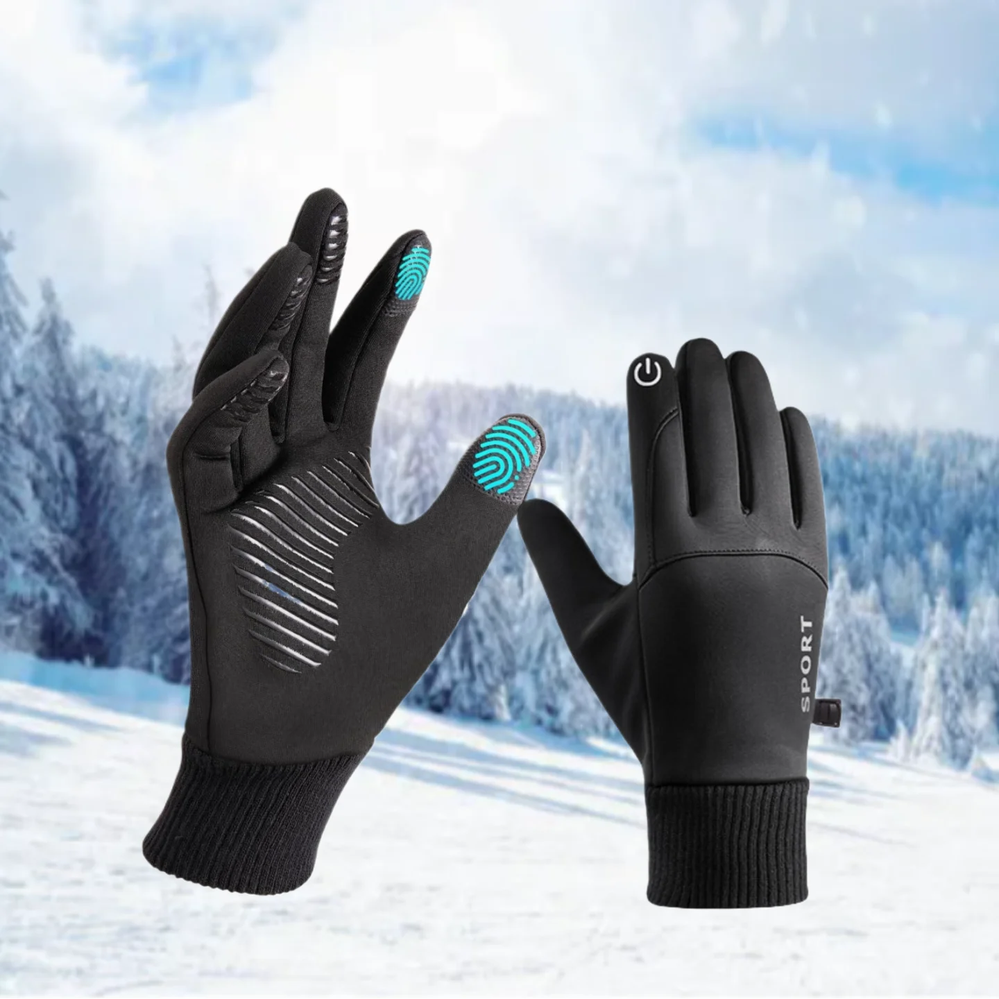 Men & Women Touch Screen Winter Gloves – Warm Water-Resistant Windproof Thermal Gloves