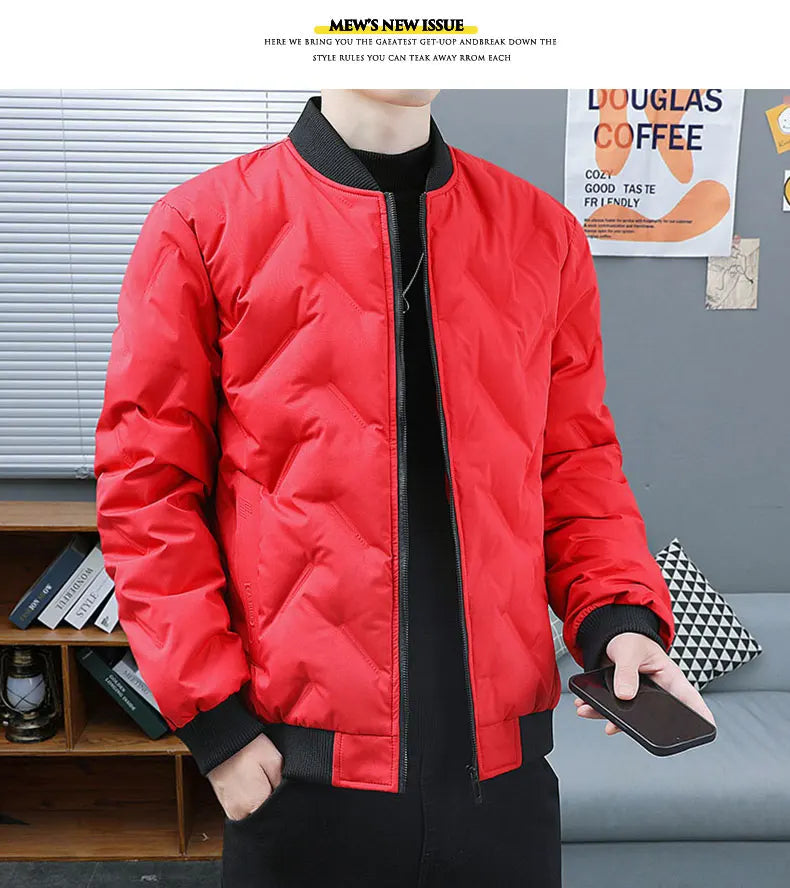 Velvique Men’s Casual Polyester Jacket – Autumn & Winter Outerwear for Trips