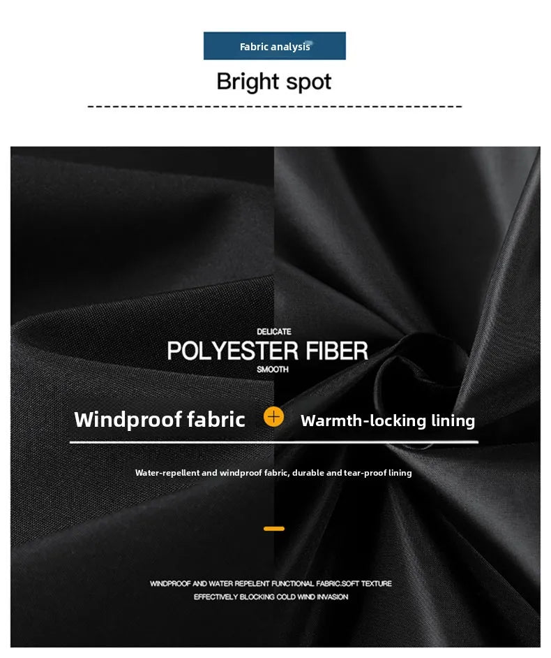 Velvique Men’s Casual Polyester Jacket – Autumn & Winter Outerwear for Trips