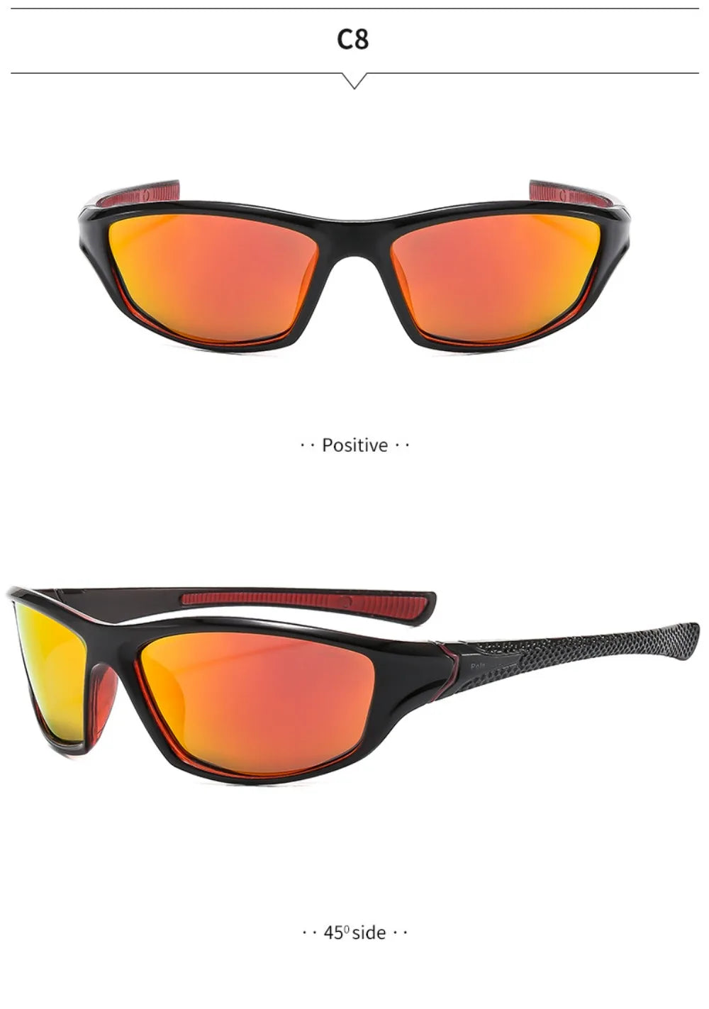 Fashion Sports Polarized Sunglasses, Men Women Fishing Hiking, Running, Cycling Mountaineering, Sport Man Sun Glasses UV400 Eyewear