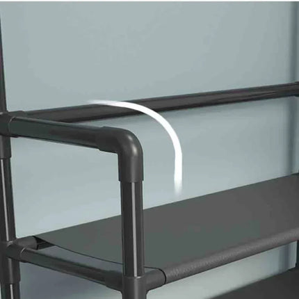 Multi-Layer Shoe and Hat Rack Household Multifunctional Shoes Racks Floor Standing Dormitory Floor Standing Sneaker Coat Cabinet