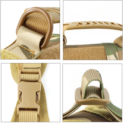 Tactical Cat Harness Adjustable Puppy Vest For Military Small Dogs Harnesses withControl Handle Walking Training Cat Accessories