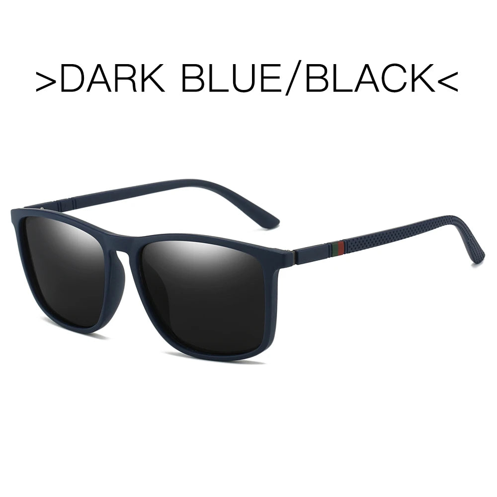 Sports Sunglasses for Men, Polarized Comfortable Wear Square Sun Glasses, Male Light Weight Eyewear Accessory with Origina UV400