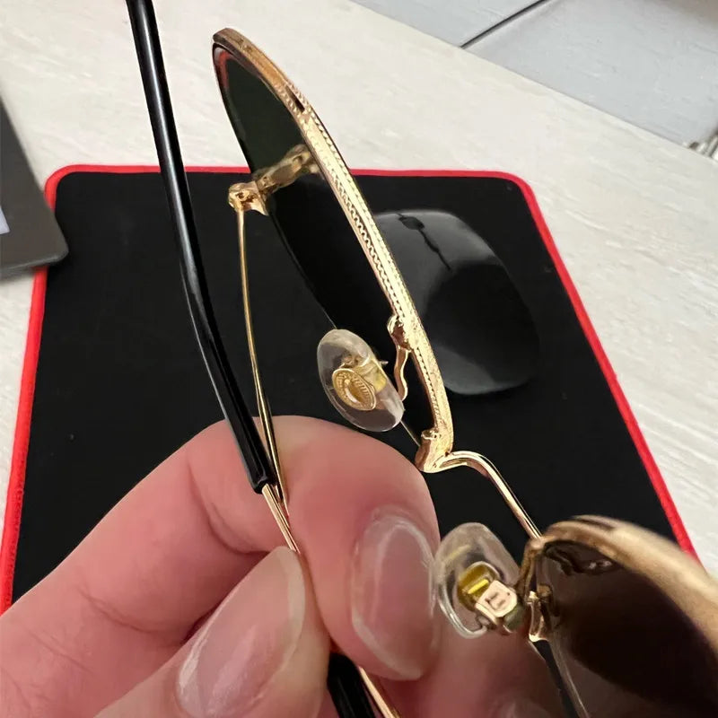 Men Sunglases, Hexagon Sun glasses, NEW Women Metal Frame, Fishing Glasses, Gold tea Eyewear lentes de sol hombre okulary UV400