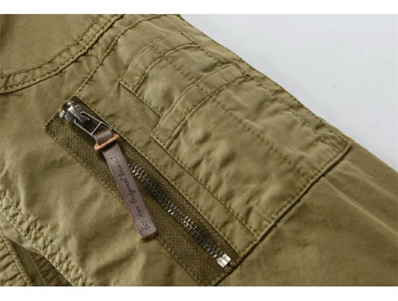 Men’s Casual Cotton Jacket – Daily Spring & Autumn Outerwear with Zipper and Turn-Down Collar